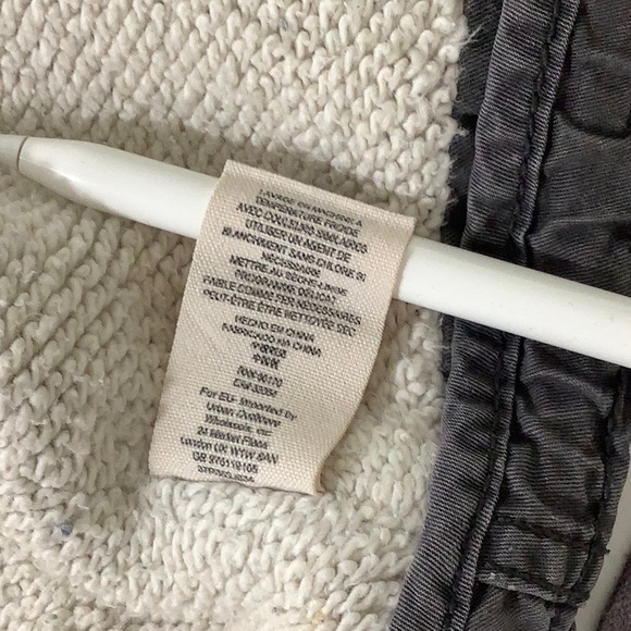 Free People Utility Army zip up hooded distressed lined lightweight jacket SZ S - Picture 12 of 16